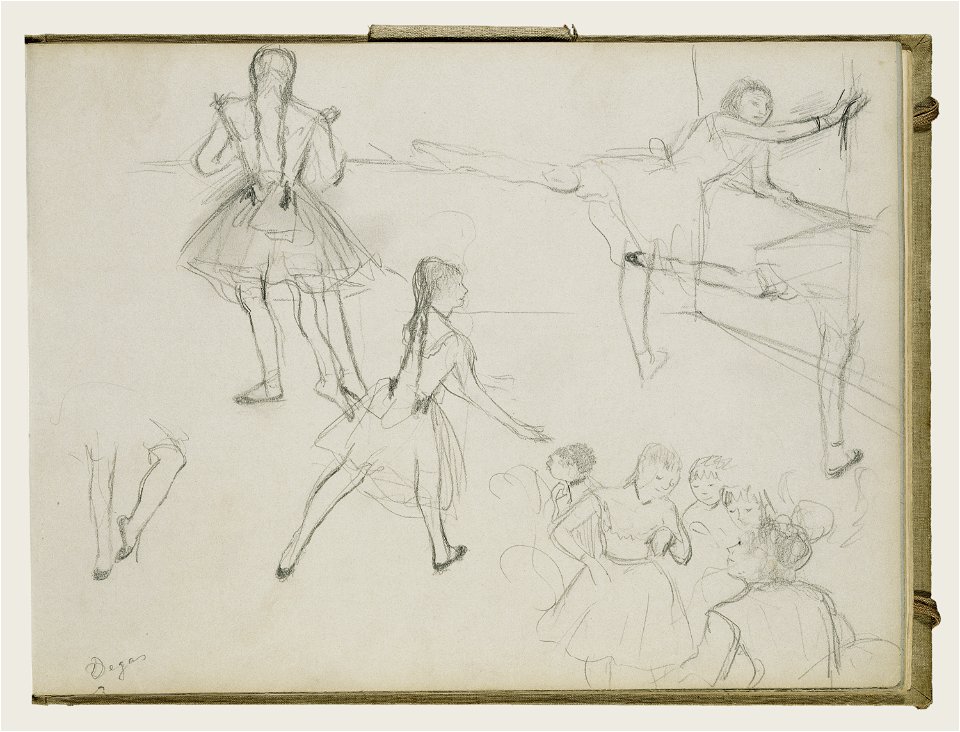 Degas - Ballet Dancers Rehearsing, 95.GD.35.13