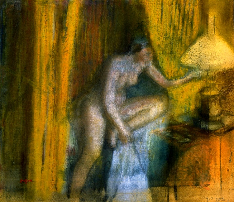 Degas - Bedtime, circa 1883