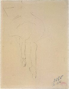 Degas - Beinstudie einer Balletteuse, 24121v