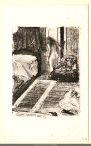 Degas - Femme nue à la porte de sa chambre, NUM EM DEGAS 46