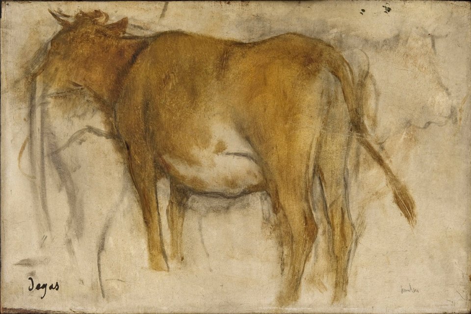 Degas - Cow, c. 1876