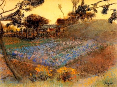Degas - Field of Flax, 1891-1892