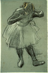 Degas - Dancer Bending Forward, 1933.1230. Free illustration for personal and commercial use.