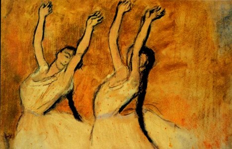 Degas - Danseuses aux bras levés, Circa 1885