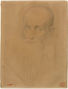 Degas - Head of a Bearded Old Man, after a Drawing in the Louvre by François Clouet, 1943.26