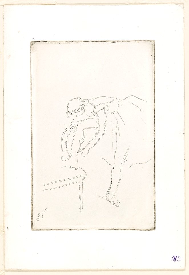Degas - Dancer Putting on Her Shoe, 1932.1334