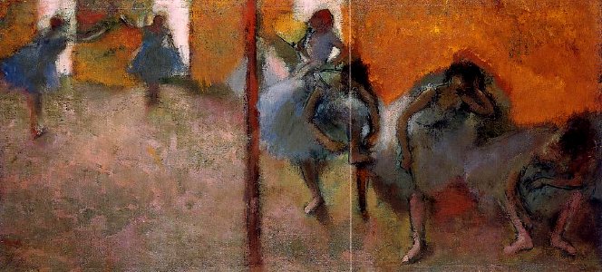 Degas - Dancers in a Studio, circa 1900-1905