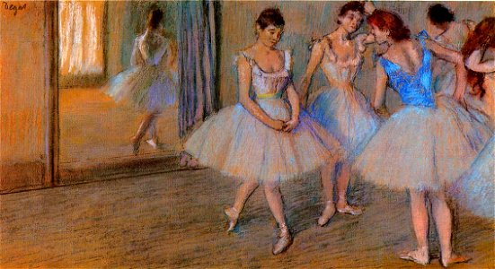 Degas - Dancers in the Studio, circa 1884