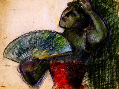 Degas - Dancer with Fan, circa 1894