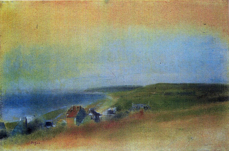 Degas - Houses on the Sea Shore, Circa 1869