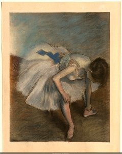 Degas - Danseuse rattachant son soulier, NUM EM DEGAS 15