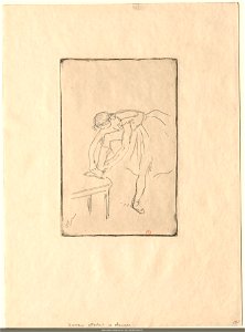 Degas - Danseuse attachant son chausson, NUM EM DEGAS 31