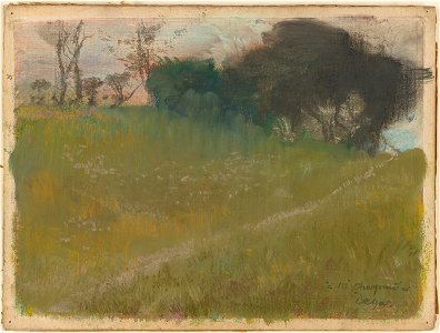 Degas - Landscape with Path Leading to a Copse of Trees, 2017.59