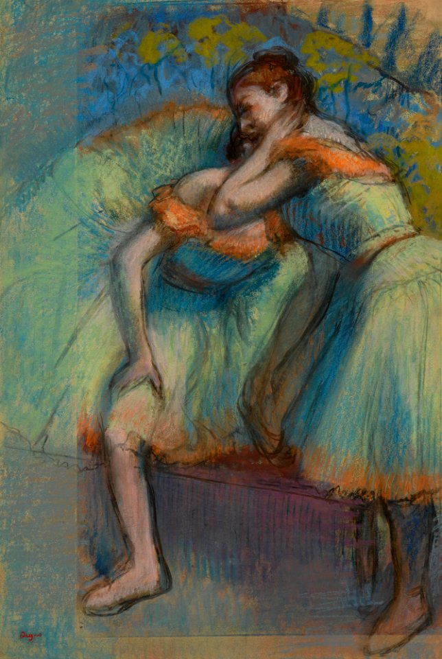 Degas - DEUX DANSEUSES, circa 1891, L 1101