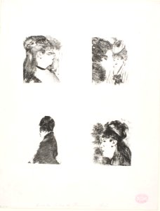 Degas - Four Heads of Women, 1952.236