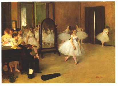 Degas - Die Tanzschule. Free illustration for personal and commercial use.