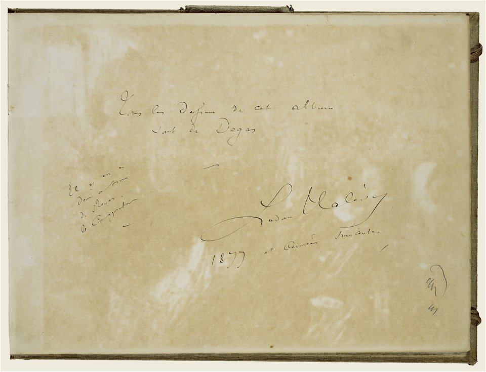 Degas - Halévy's inscriptions, 95.GD.35.1