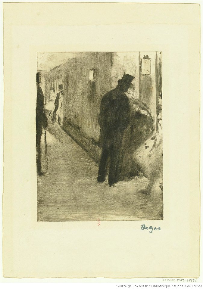 Degas - Ludovic Halévy parlant à Madame Cardinal, btv1b10462507b