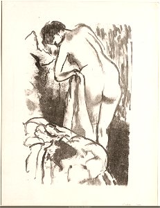 Degas - Femme nue debout à sa toilette, NUM EM DEGAS 7