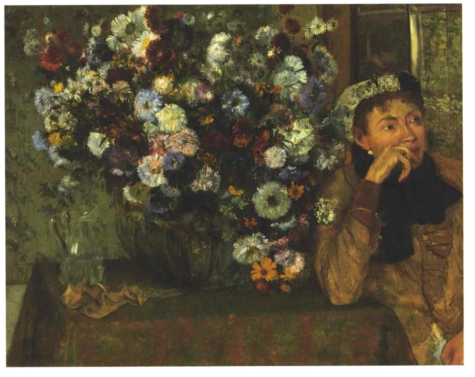 Degas - Frau mit den Chrysanthemen