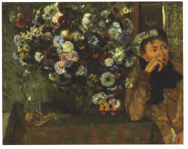Degas - Frau mit den Chrysanthemen