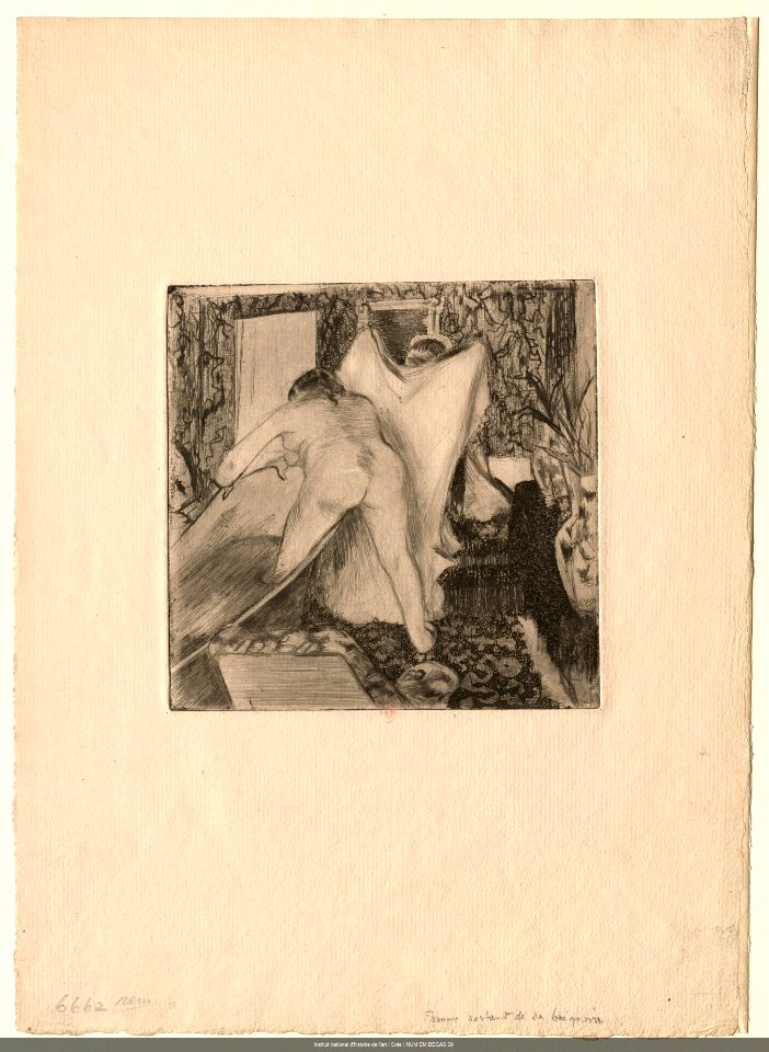 Degas - Femme sortant de la baignoire, NUM EM DEGAS 39