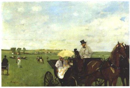 Degas - Kutsche beim Rennen