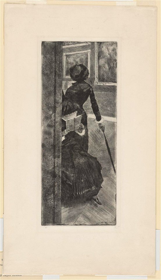 Degas - Mary Cassatt at the Louvre The Paintings Gallery, 1963-181-142