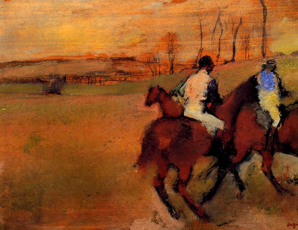 Degas - Horses and Jockeys, circa 1886-1990