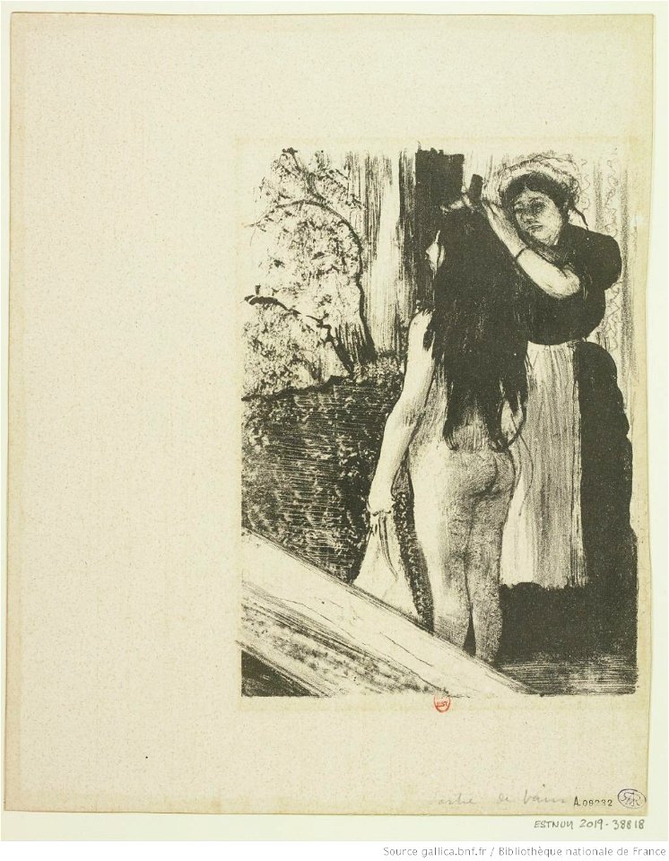 Degas - La toilette, 1er état, btv1b10462046n