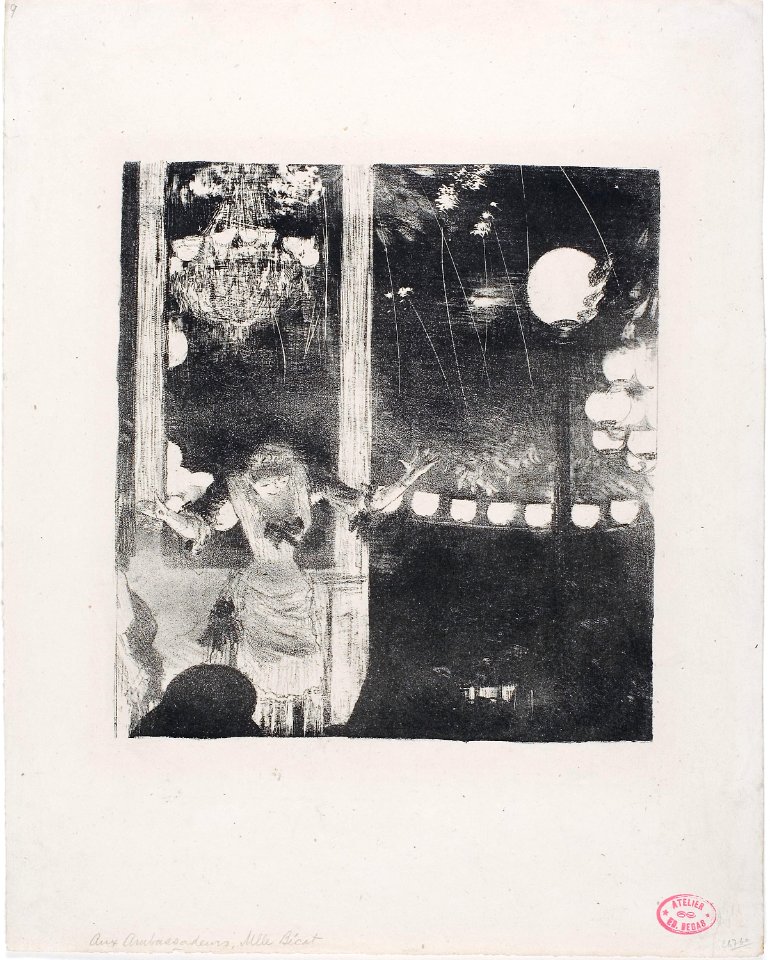 Degas - Mlle Bécat at the Café des Ambassadeurs, 1932.1296