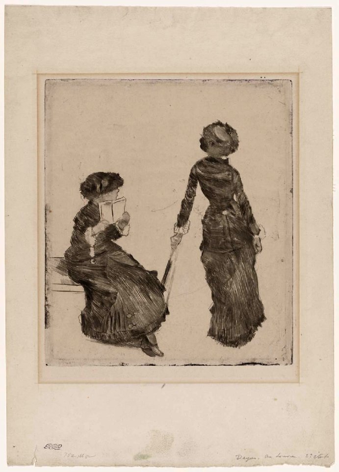 Degas - Mary Cassatt at the Louvre The Etruscan Gallery, 2013.345