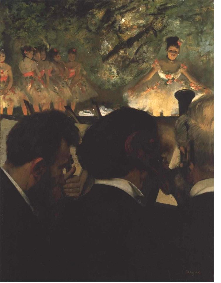 Degas - Musiker in der Oper