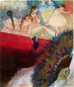 Degas - Im Theater. Free illustration for personal and commercial use.