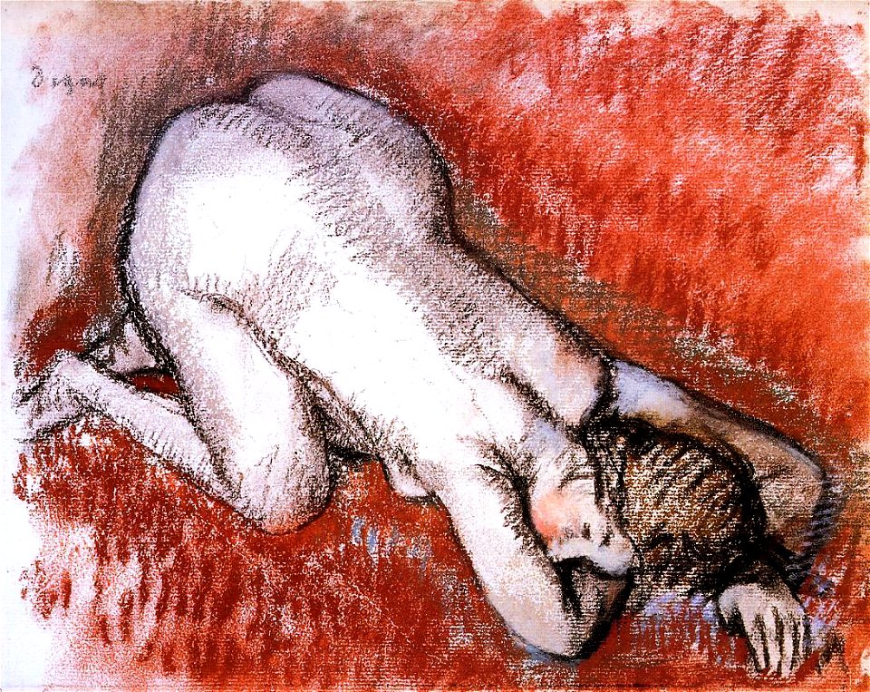 Degas - Kneeling Nude, circa 1888