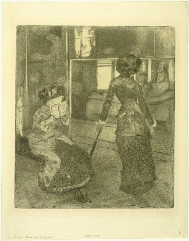 Degas - Im Louvre In der Antikenabteilung, DG1923452