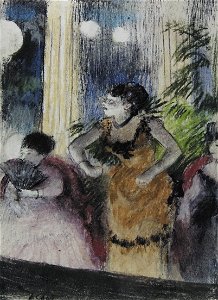 Degas - Mrs Bécat at the Ambassadeurs, Circa 1878