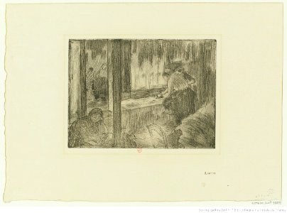 Degas - Les blanchisseuses (Le repassage), 4e état, btv1b10462522x