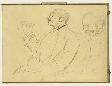 Degas - Opera Fan and Ernest Reyer, 95.GD.35.28