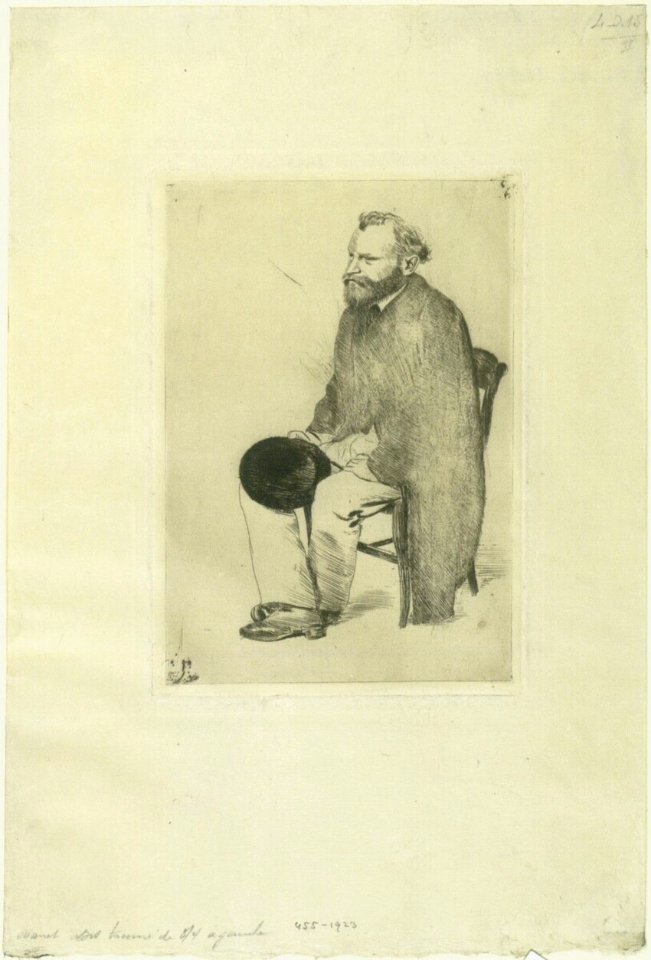 Degas - Manet, sitzend, nach links gewandt, DG1923455