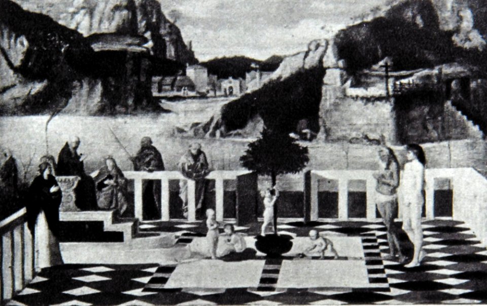 Degas - Les âmes du Purgatoire. Copie d'après Giovanni Bellini du musée du Louvre, Circa 1860