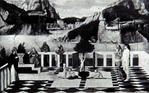 Degas - Les âmes du Purgatoire. Copie d'après Giovanni Bellini du musée du Louvre, Circa 1860