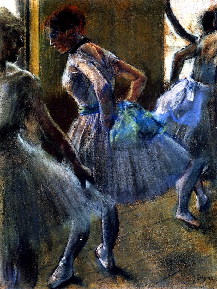 Degas - Danseuses aux bras levés, Circa 1885 - Free Stock Illustrations