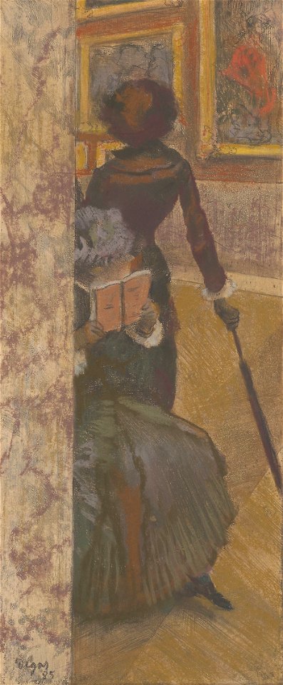 Degas - Mary Cassatt at the Louvre The Paintings Gallery, 1949.515
