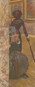 Degas - Mary Cassatt at the Louvre The Paintings Gallery, 1949.515
