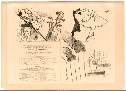 Degas - Programme pour Soirée Artistique, NUM EM DEGAS 47