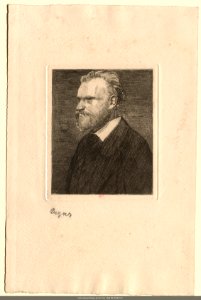 Degas - Manet, en buste, de profil à gauche, NUM EM DEGAS 21 b