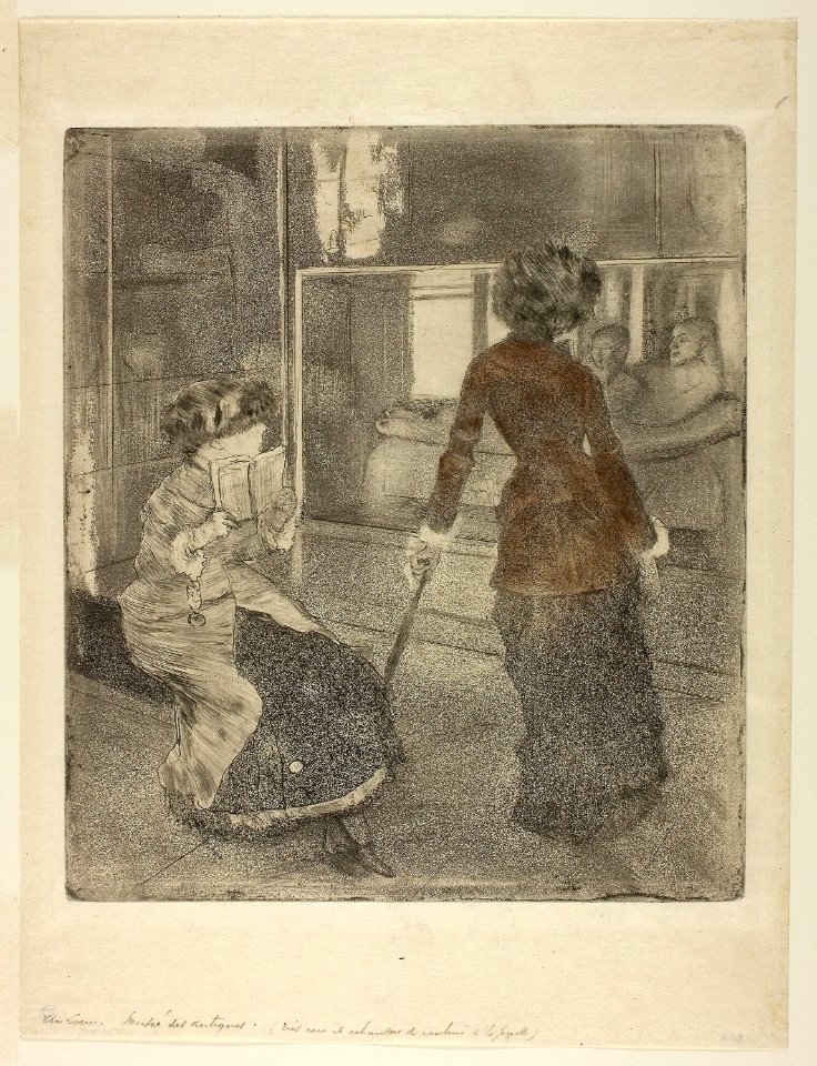 Degas - Mary Cassatt at the Louvre The Etruscan Gallery, 1921.368