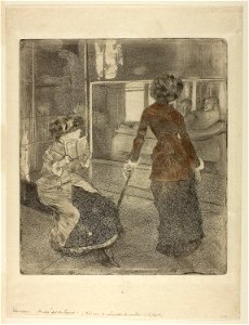 Degas - Mary Cassatt at the Louvre The Etruscan Gallery, 1921.368