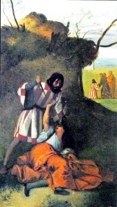Degas - Saint-Antoine ressuscitant une femme tuée par son mari, Circa 1858